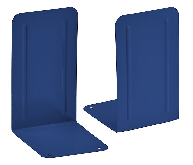 Acrimet Premium Metal Bookends (Heavy Duty) (Deep Blue Color) (1 Pair) - Image 1